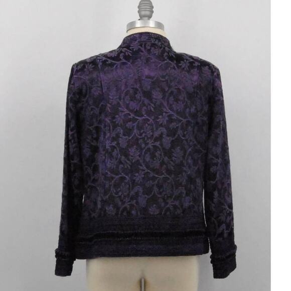 Coldwater Creek Floral Tapestry Jacket - Picture 3 of 6